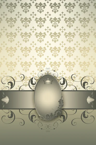 Decorative vintage background with frame. — Stock Photo, Image
