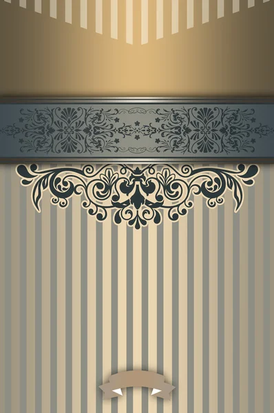 Decorative background with vintage border and patterns. — Stock Photo, Image