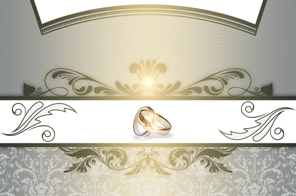 Bruiloft uitnodiging kaart ontwerp. — Stockfoto