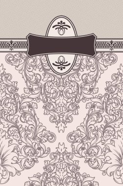 Eski moda desenlerle dekoratif arka plan.