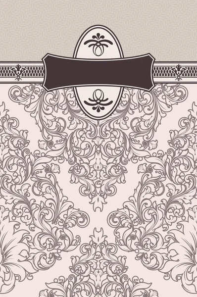 Eski moda desenlerle dekoratif arka plan.