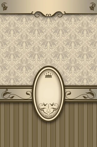 Decorative ornate background with elegant frame. — Stock Photo, Image