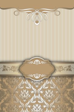 Zarif Kenarlıklar ve desenleri ile dekoratif arka plan.