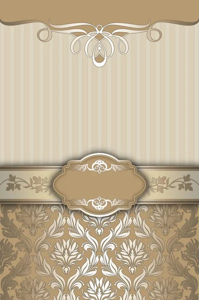 Decorative background with elegant borders and patterns. — Stock Photo, Image