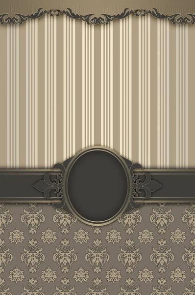 Fondo vintage decorativo con borde elegante . —  Fotos de Stock