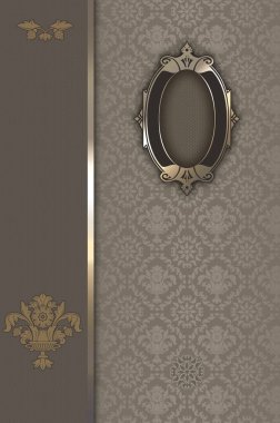 Çerçeve ile dekoratif antika arka plan.