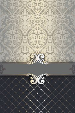 Eski moda desenlerle dekoratif arka plan.