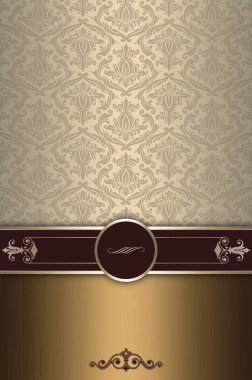 Eski moda desenlerle dekoratif arka plan.