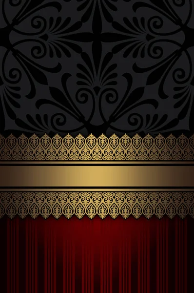 Decorative background with gold border. — Stock Photo, Image