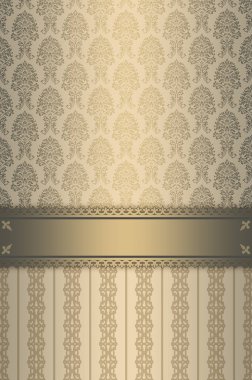 Vintage desen ve sınır lüks arka plan.