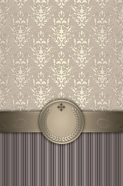 Decorative vintage background with elegant border and patterns. — Stock Photo, Image