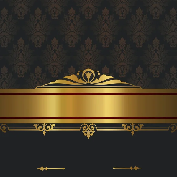 Decorative background with golden border.
