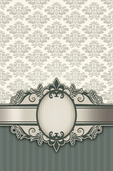 Decorativo sfondo vintage con cornice . — Foto Stock