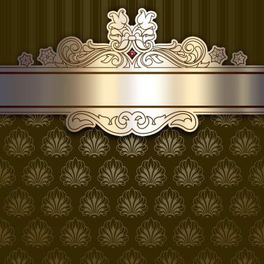 Zarif kenarlıklı dekoratif lüks arka plan.