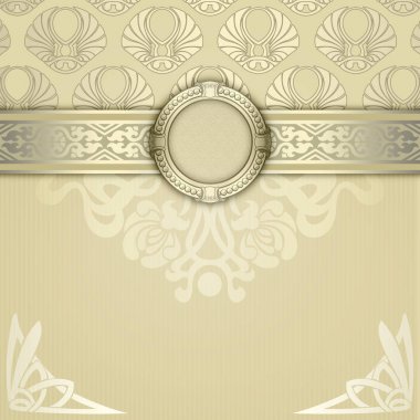 süslü antika arka plan.