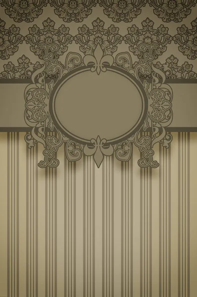 Decorative background with vintage frame. — Stock Photo, Image