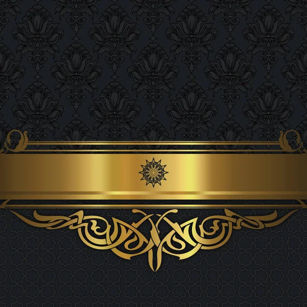 Vintage luxury background with decorative border. — Stock Photo, Image