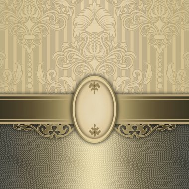 Eski moda süslü arka plan dekoratif desenleri ile.