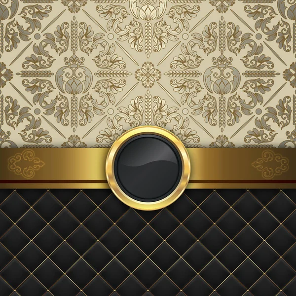 Vintage background with decorative golden frame.