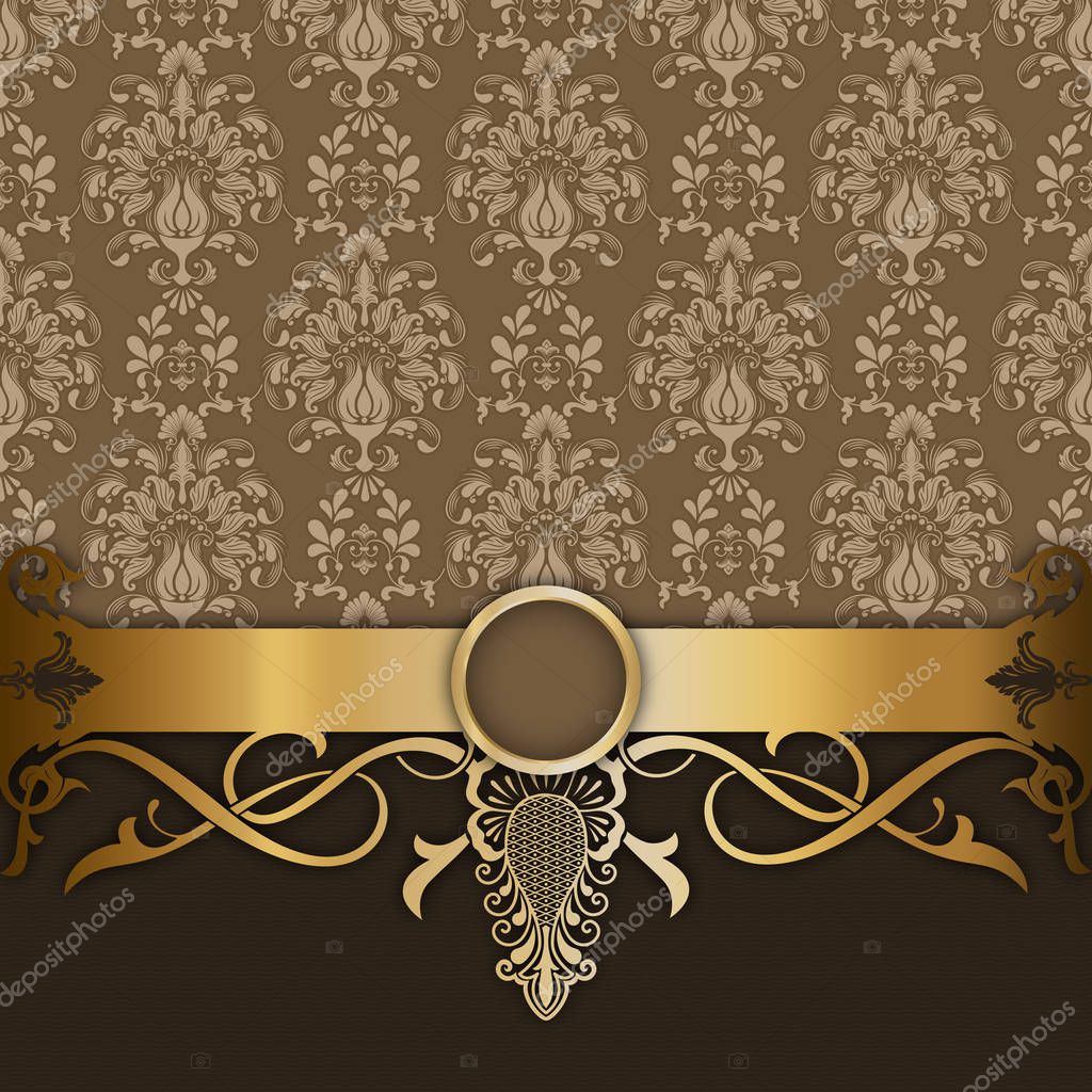 Decorative vintage  background  with elegant  patterns 