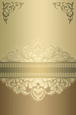 Dekoratif kenarlık ile zarif antika arka plan.