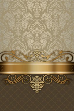 Vintage lüks arka plan dekoratif desenleri ile.