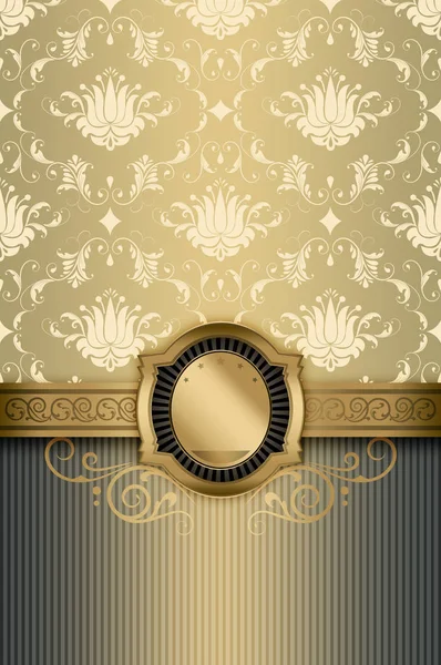 Декоративный фон с элегантной золотой каймой . — стоковое фото