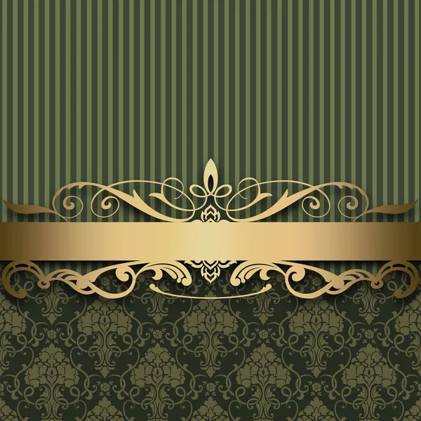 Fondo decorativo con elegante borde dorado . — Foto de Stock