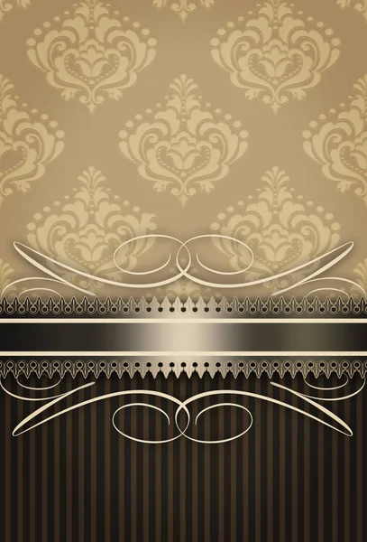 Decoratieve achtergrond met vintage patronen. — Stockfoto