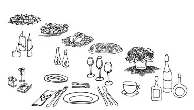 Üç şenlikli bir hizmet