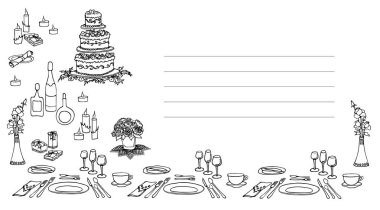 Bir davetiye ziyaret hizmet 