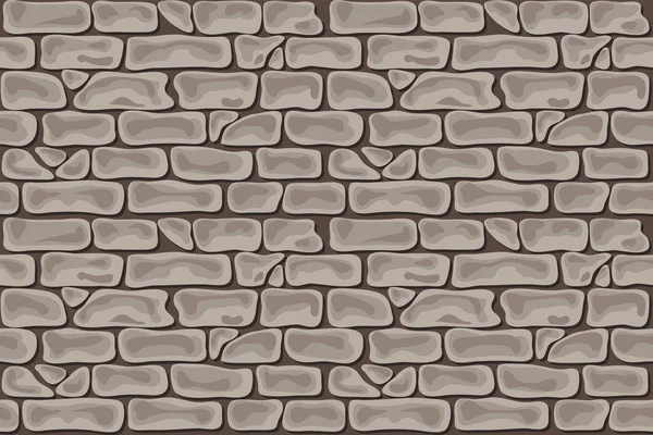 Brick seamless grey brown — Stock Vector