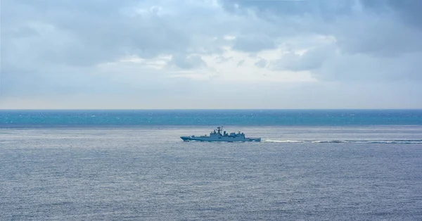 俄罗斯海军项目11356护卫舰 北约报告名称 克里瓦克 免版税图库照片