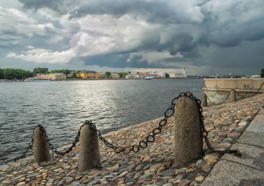 Neva Nehri. St-Petersburg, Rusya Federasyonu