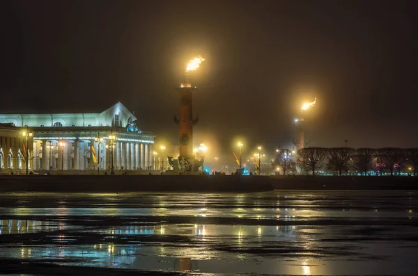 Cuspo de Ilha de Vasilyevsky. São Petersburgo, Rússia — Fotografia de Stock