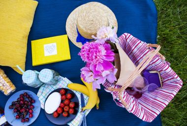 doğa üzerinde piknik