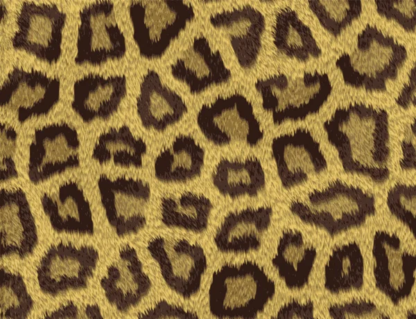 Textura de una piel de leopardo de color arena corto — Vector de stock