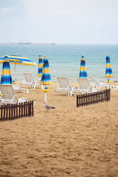 Beautiful sea and sandy beaches. Bulgaria, Nessebar — Stock Photo, Image