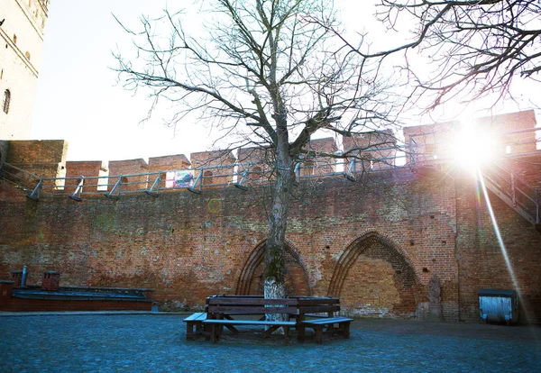 Buurt van het oude kasteel van Lubart in Lutsk, Oekraïne — Stockfoto