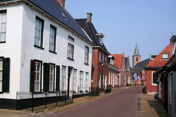 Anjum street in Friesland — Stock Photo, Image