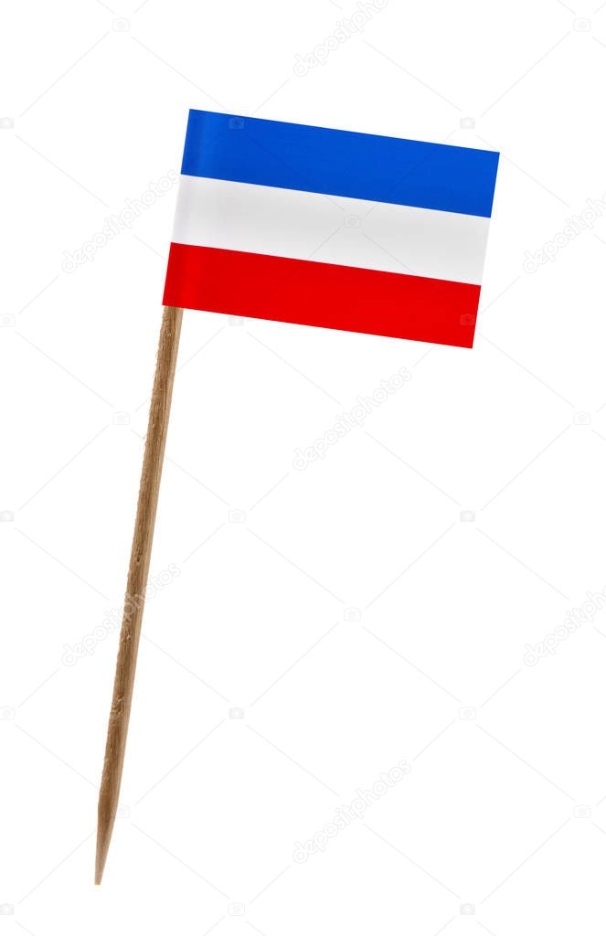 small paper flag