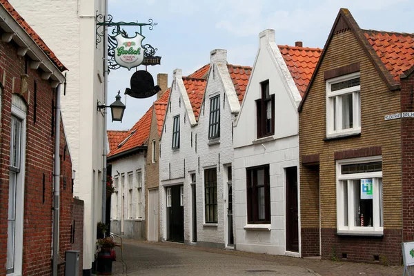 Streetview of historic town — Stock Photo, Image