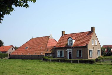 Ameland Adası üzerinde Buren Köyü