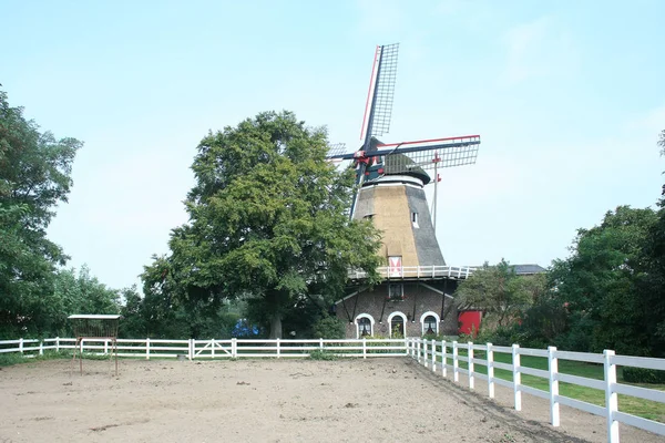 Moinho de vento Katewijkse Molen — Fotografia de Stock