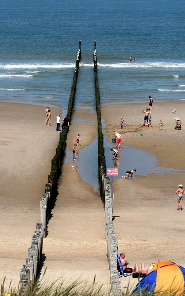 Noordzee strand van Domburg — Stockfoto