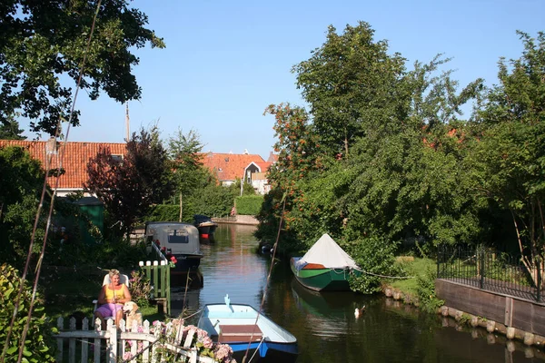 De Friese stad van Hindeloopen — Stockfoto