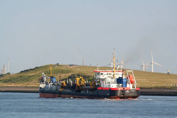 Il nuovo corso d'acqua Nieuwe Waterweg) vicino Hoek van Holland — Foto Stock