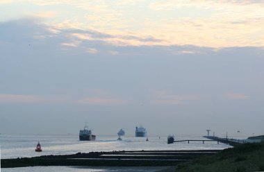 Yeni suyolu Nieuwe Waterweg) dışarı yelken