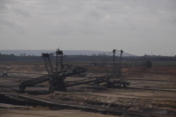 Kahverengi kömür madeni Almanya — Stok fotoğraf
