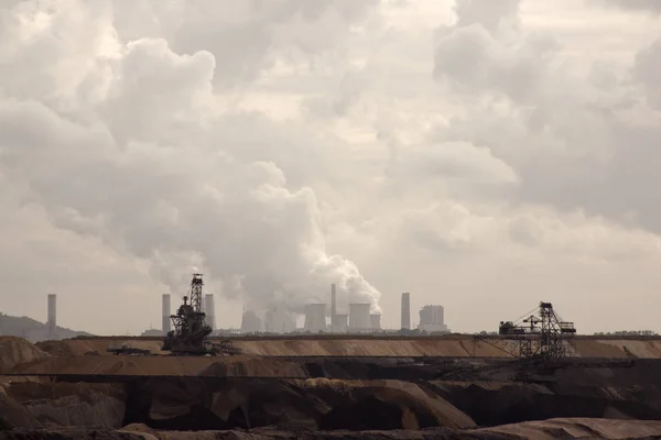 Kopalnia węgla brunatnego w Niemczech — Zdjęcie stockowe